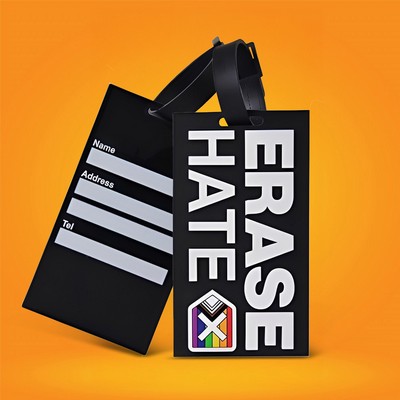 3.5" Custom 2D PVC Luggage Tags