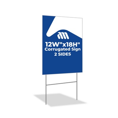 Custom Yard Signs, 2 SIDES (12"Wx18"H)