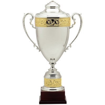 Verona Italian Silver Plated Cup, 27 1/2" H
