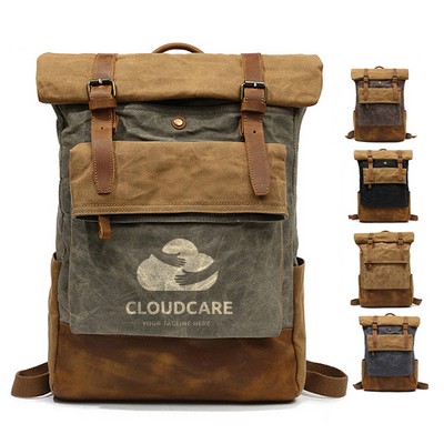 Vintage Canvas Backpack For Men