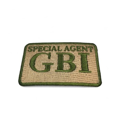 4" Custom 50% Embroidered Patches - Heat Seal Back