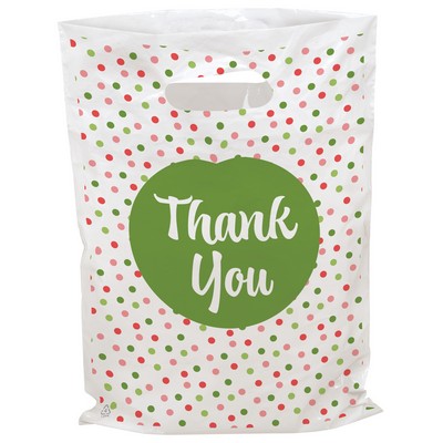 Polka Dots Seasonal Predesigned Full-color Plastic Bag 6" x 13"