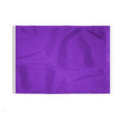 2.5'x3.3' 1ply Nylon Purple Beach Safety Flag with sleeve