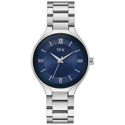 TFX Distributed By Bulova® Men's Stainless Steel Bracelet Watch w/Blue Dial