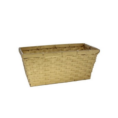 Gold Bamboo Basket 14"