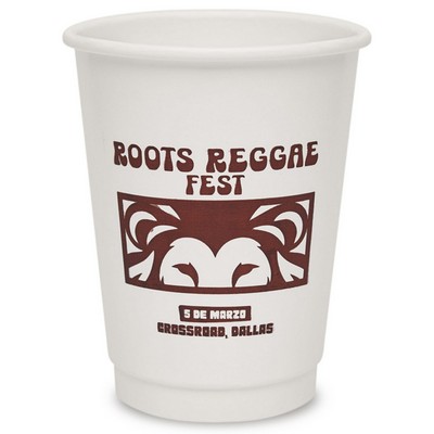 Custom 12 Oz Double Wall Paper Hot Cups