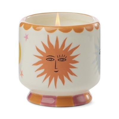 A Dopo 8 Oz "Sun" Ceramic Candle - Orange Blossom