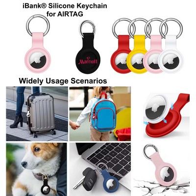 iBank ® AirTag-Compatible Silicone Keychain