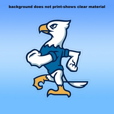 Clear Removable Glass Decals (9"X3.5") - Removeable. Repositionable. Custom Shape