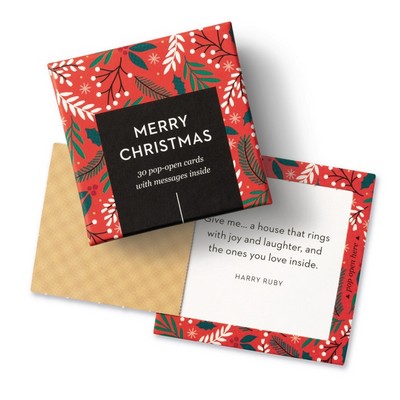 ThoughtFulls: Merry Christmas (30 Pop-Open Cards with Messages Inside)