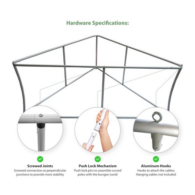 5' Triangular Hanging Banner - Hardware