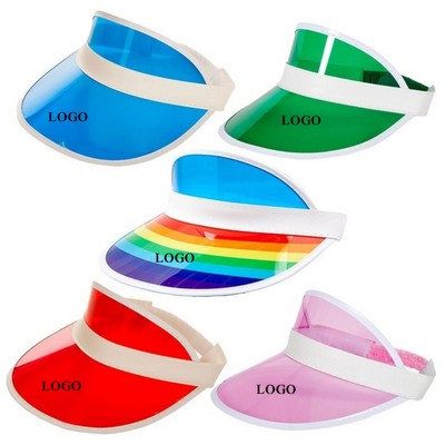 PVC Sun Protection Visor Hat Caps