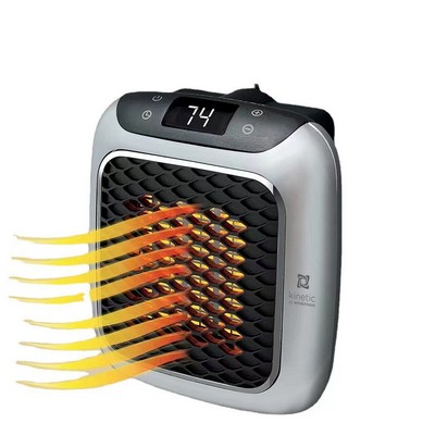 Handy Heater Turbo Wall Outlet Small Space Heater with Adjustable Thermostat