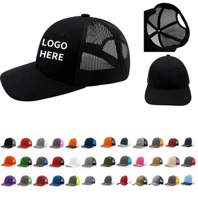 Breathable Snapback Mesh Hat