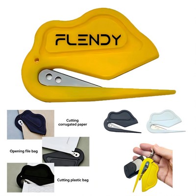 Mini Plastic Letter Opener W/ Hanging Hole
