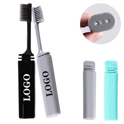 Custom Pp Portable Folding Soft Bristle Toothbrush