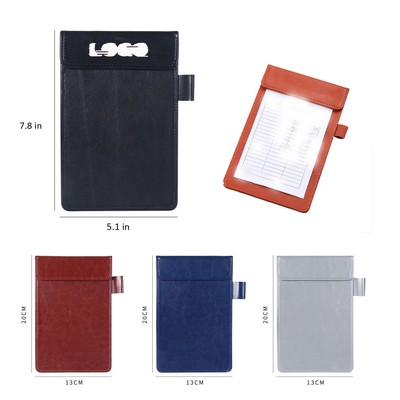 Magnetic Leather Menu Clipboard Folder