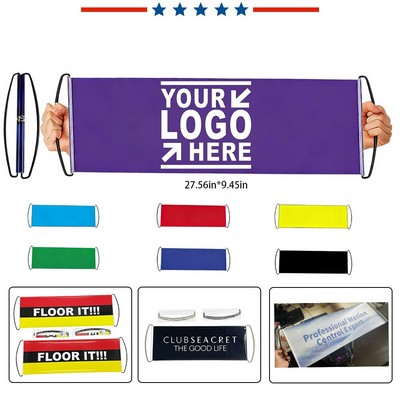 Custom Retractable Hand-held Banner