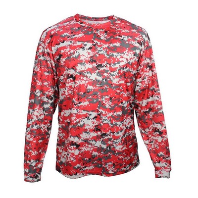 Badger Youth Digital Camo Long Sleeve T-Shirt - 2184