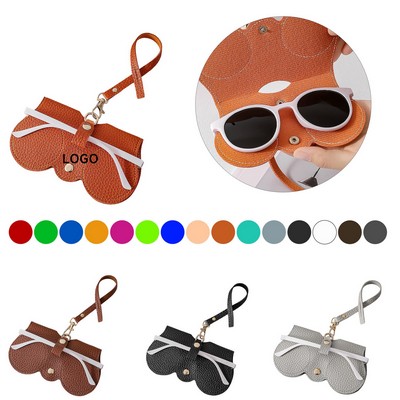 Leather Sunglasses Bag With Strape
