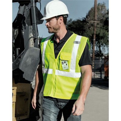 Kishigo Unisex Clear ID Vest With Zipper Closure - 1532