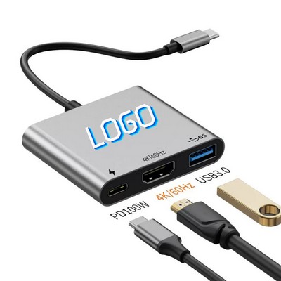 Usb-C To Hdmi 3-In-1 Docking Station
