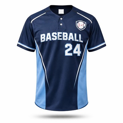 Men's Sublimated Premium 2 Button Baseball Jersey