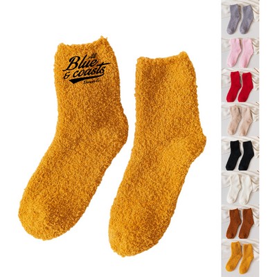 Fuzzy Footie Tread Socks