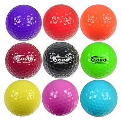 Colored Double-Layer Training Golf Ball