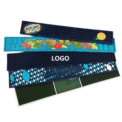 Custom Shape Classic Non-slip PVC Bar Mat Restaurants Cafes
