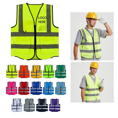 Class 2 High Visibility Safety Reflective Vests