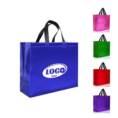 Glossy Metallic Non Woven Reusable Gift Bag