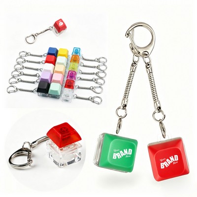 Perfect Stress Relief Mechanical Keycap Keychain Fidget Toy
