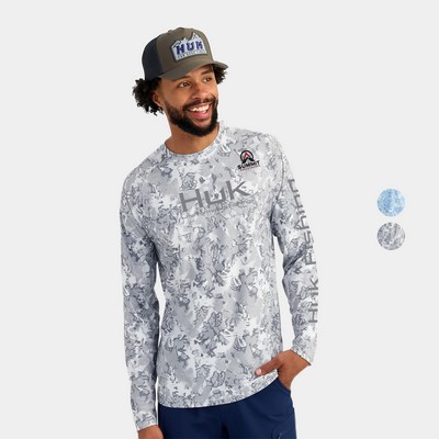 Huk® Men's Fin Flats Print Performance Full Sleeve Fishing Shirt