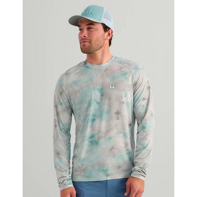 Huk® Men's Moisture Wicking Full sleeve T-shirt with UPF 50+ Protection and Custom Logo