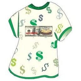 Las Vegas Roulette Table On $100 Bill T-Shirt Mighty Mini Magnet