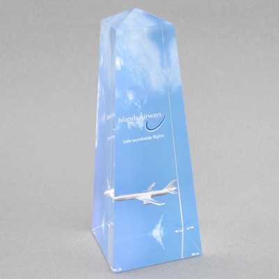 Acrylic Obelisk 1 Award (2-1/2"x 8"x 2-1/2")