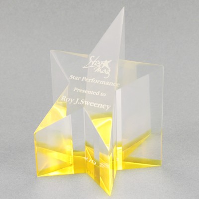 Acrylic Star 2 Award (5"x 8"x 4-3/4")