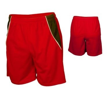 Adult Dazzle Cloth Short w/Contrasting Front Panel & Piping (9" Inseam)