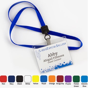 3/4" Nylon Name Tag Lanyard w/ O-Ring (Blank)