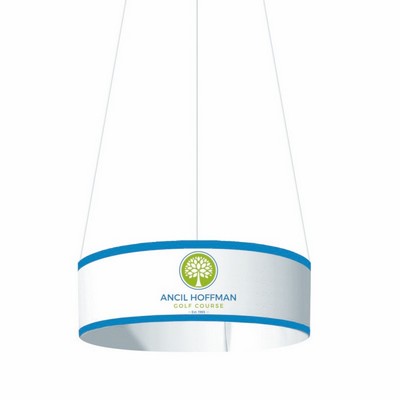 15' Dia. x 2'H Circular Hanging Sign Replacement Graphic