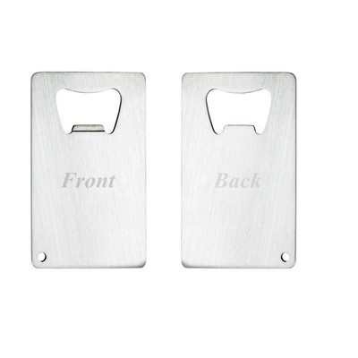 Stainless Credit Card Bottle Opener