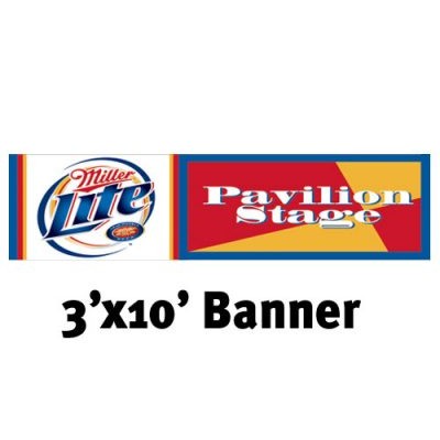 Mesh Vinyl Banner - 3'x10' w/grommets