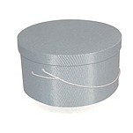 Light Blue Hat Box (12 3/4"x6 1/2")