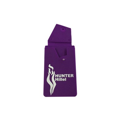 Silicone Phone Back Pocket with Snap Closure