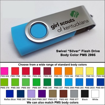 Swivel Flash Drive - 16 GB Memory - Body PMS 2995