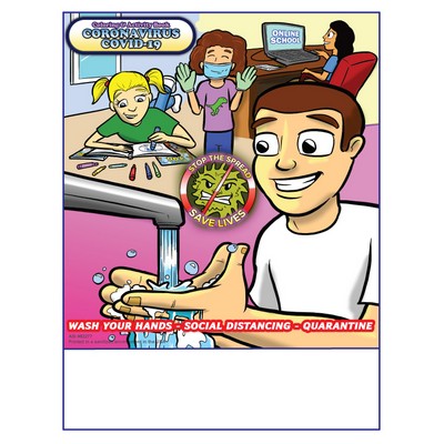 Understanding COVID 19 for kids Imprintable Coloring and Activity Book