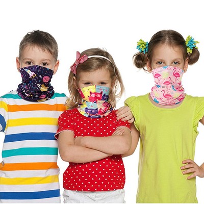 Full Color Ice Silk Magic Toddler Size Gaiter Scarf (7" x 11 3/4")