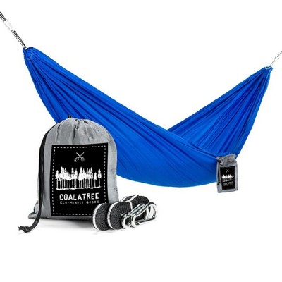 Coalatree® Loafer Single Hammock, Blue/Gray