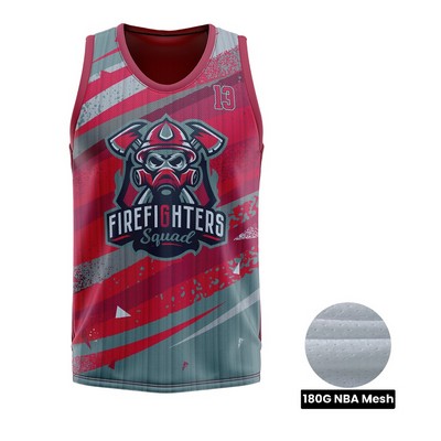 Unisex & Kids' Sublimation Basketball Jersey - 180G NBA